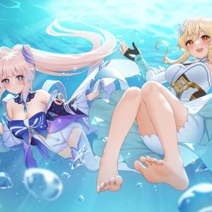 Kokomi Sangonomiya & Lumine